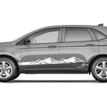 2x Side Mountains Ford Edge Doors Vinyl Strepen body sticker vinyl grafische sticker 2
 3