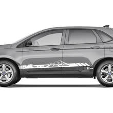 2x Side Mountains Ford Edge Doors Vinyl Strepen body sticker vinyl grafische sticker 3
 3