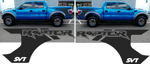 Raptor-stijl achterspatbord vinylstickers voor Musclecar F-150