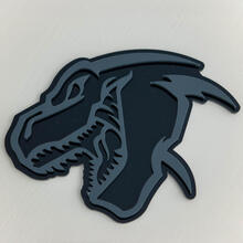 3D-badge spatbordbadges embleem TRX dinosaurus Dodge
 3