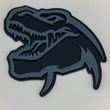 3D-badge spatbordbadges embleem TRX dinosaurus Dodge
 4