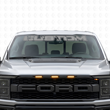 Aangepaste Lettering Voorruit Vinyl Sticker voor Musclecar Truck_4