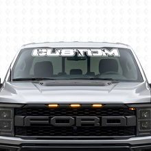 Aangepaste Lettering Voorruit Vinyl Sticker voor Musclecar Truck_6