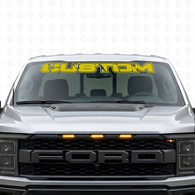 Aangepaste Lettering Voorruit Vinyl Sticker voor Musclecar Truck_7