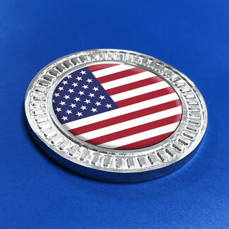 3D-badge US USA vlag metalen aluminium embleem
