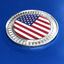 3D-badge US USA vlag metalen aluminium embleem
 2