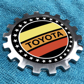 Toyota Vintage metalen aluminium badge nachtkastje versnellingsembleem aluminium
