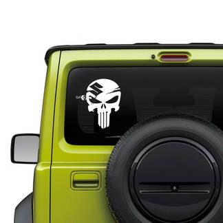 Suzuki JIMNY achterruit Punisher stickerstickerafbeeldingen
