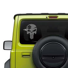 Punisher Skull achterraam vinylsticker voor Suzuki Jimny_3