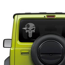 Suzuki JIMNY achterruit Punisher stickerstickerafbeeldingen
 3