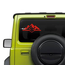 Suzuki JIMNY Achterruitlogo Bergen stickerstickerafbeeldingen
 2