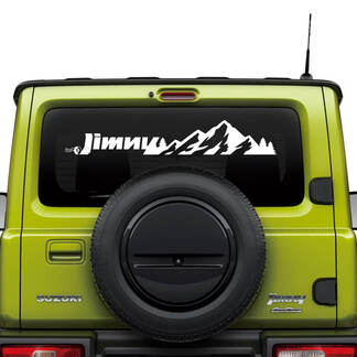 Suzuki JIMNY Mountains achterruitlogo stickerstickerafbeeldingen
