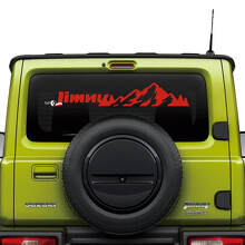 Mountains Lettering Achterraam Decal Sticker Grafieken Voor Suzuki JIMNY 2