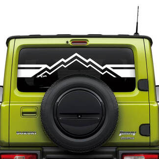 Suzuki JIMNY Mountains achterruitlogo sticker sticker graphics 2

