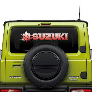 Suzuki JIMNY-logo met gradiënt achterruitlogo stickerafbeeldingen

