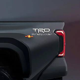 Paar TRD PreRunner Toyota Racing Development Bed Side Truck Decals Stickers 3 kleuren
