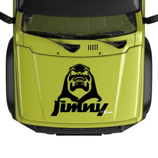 Suzuki JIMNY Hood Skull Logo sticker stickerafbeeldingen
