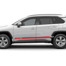 Side Lower Panel rocker Panel Graphics Sticker Kit past op Toyota RAV4 vinyl sticker
 2