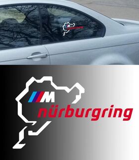 BMW Motorsport M Nurburgring Ring raamkoetswerk vinyl sticker
