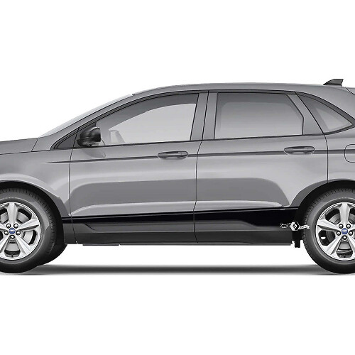 2x zijpaneel Musclecar Edge deuren Vinyl Racing Stripes carrosseriesticker vinyl grafische sticker
 1