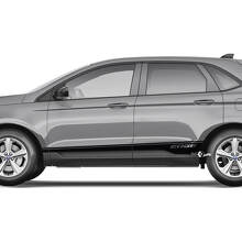 2x zijpaneel Ford Edge deuren Vinyl Racing Stripes carrosseriesticker vinyl grafische sticker
 3