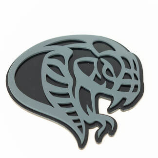 Hellsnake Snake 3D-badge Spatbordbadges embleem
