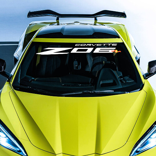Voorruit Chevrolet Chevy C8 Corvette Z06 vinyl sticker
