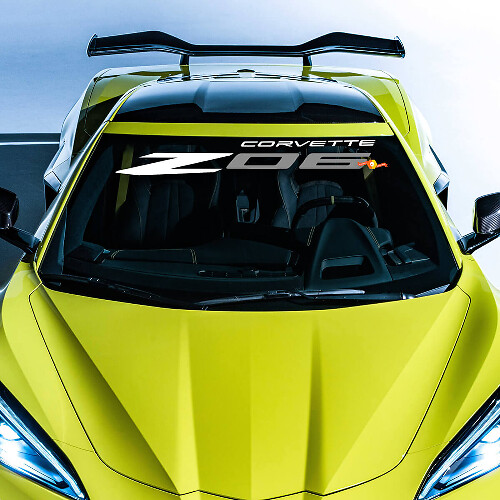Chevrolet Chevy C8 Corvette Z06 Jake schedel voorruit vinyl sticker

