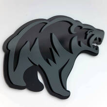 Boze Grizzlybeer 3D Spatschermbadge Embleem_3