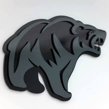 Boze Grizzly Bear aangepaste 3D Badge Fender Badges embleem
 3