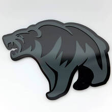 Boze Grizzlybeer 3D Spatschermbadge Embleem_5