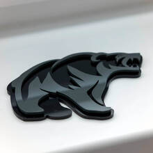 Boze Grizzlybeer 3D Spatschermbadge Embleem_6
