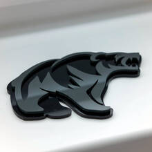 Boze Grizzly Bear aangepaste 3D Badge Fender Badges embleem
 6