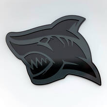 Shark 3D voorspatbordbadge embleem_2