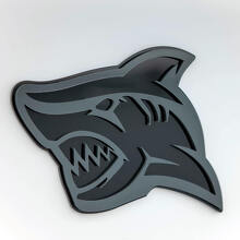 Shark 3D voorspatbordbadge embleem_6