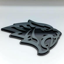 Helltiger Tiger Head 3D spatbordbadge-embleem_4