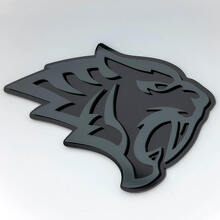 Helltiger Tiger Head 3D spatbordbadge-embleem_6