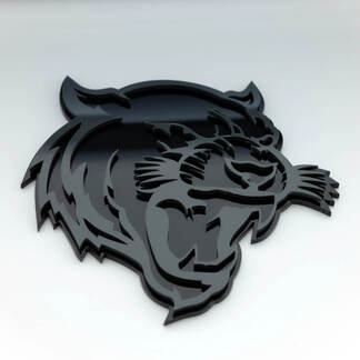 Helltiger Tiger 3D-badge Spatbordbadges embleem 2
 1