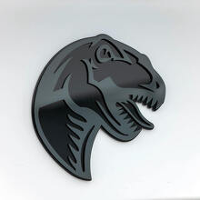 T-Rex Dinosaurus 3D Spatscherm Badge Embleem_3