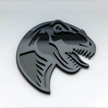 T-Rex Dinosaurus 3D Spatscherm Badge Embleem_4