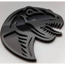 T-Rex Dinosaurus 3D Spatscherm Badge Embleem_5