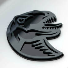 T-Rex Dinosaurus 3D Spatscherm Badge Embleem_6