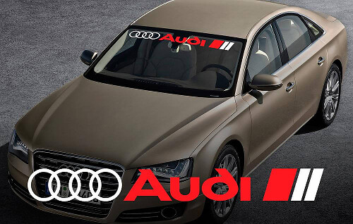 Audi Logo Voorruitbanner Vinyl Decal Sticker