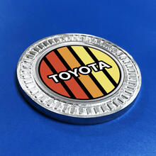 3D-badge Toyota Vintage TRD Retro Heritage Racing strepen metalen aluminium embleem
 2