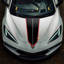 Dubbele motorkapstrepen vinylsticker voor Chevrolet Corvette C8_2