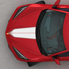 Dubbele motorkapstrepen vinylsticker voor Chevrolet Corvette C8_3