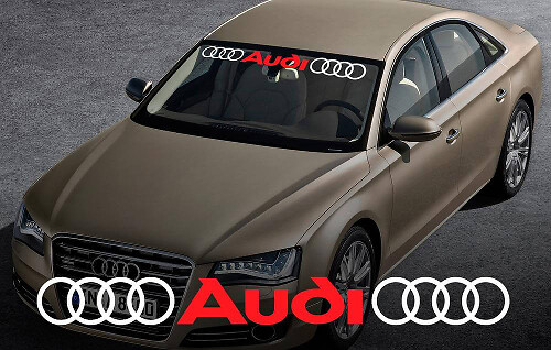 Audi voorruitenvenster Front Decal #2 sticker voor A4 A5 A6 A8 S4 S5 S8 Q5 Q7 TT Rs 4 RS8
