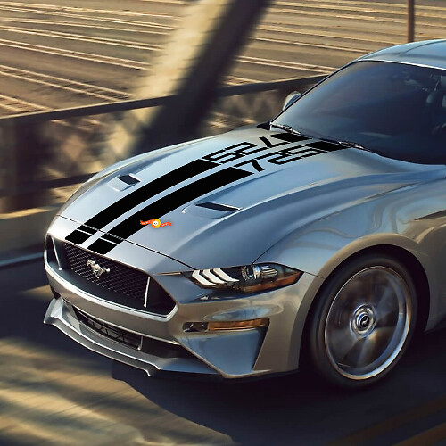 Kap stickers strepen Mustang Rocket v8 725 voor Ford Mustang vinyl stickers
