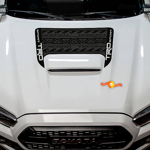 TRD-stijl Polynesische motorkap scoop vinylsticker voor Toyota Tacoma 2016-2024