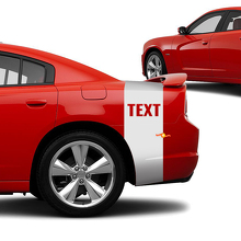 Op maat gemaakte Tailband achterstrepen vinylstickers kit voor Dodge Charger Daytona_2
